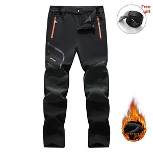 Pantalones de Senderismo Casuales de Lona Gruesa y Cálida para Hombre, Impermeables, Cortavientos, de Forro Polar, para Invierno, Trekking, Camping y Esquí - Product Image 6