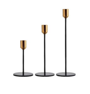 Nouveau support de bougie pour décoration de mariage porte-bougie en métal lanterne en fer porte-bougie en métal avec cristal votif - Product Image 6