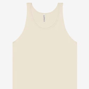 เสื้อกล้ามเล่นยิมสำหรับผู้ชายเสื้อกล้ามผ้าฝ้าย48% ผ้าโพลีเอสเตอร์คอมบ์ปั่นแบบ52% - Product Image 1