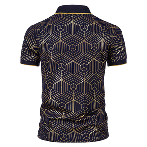 2025 mejor diseño personalizado Unisex Casual último diseño polos logotipo personalizado de alta calidad de talla grande polos para hombres - Product Image 3