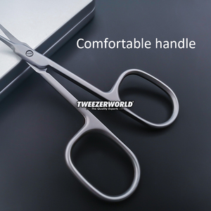 Support Your Logo High Quality Curved Nail Cuticle Scissors Professional Nail Tools Russian <b>Manicure</b> Scissors Matt Coating - Product Image 3