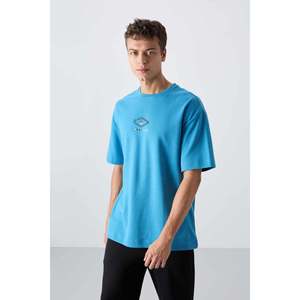 เสื้อยืดคอกลมโอเวอร์ไซส์พิมพ์ลายสำหรับผู้ชาย Tommylife Wholesale รุ่น 88325 สีดำ - FIESTA - Product Image 1