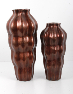 Florero de aluminio moderno hecho a mano, Metal pulido de níquel para decoración del hogar y el jardín para decoración de mesa de boda - Product Image 2