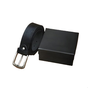 Cinturón de Cuero Suave para Hombre, Negro, Premium, Duradero, Ajustable, Elegante, Cómodo, Accesorio Moderno para Uso Diario - Product Image 1
