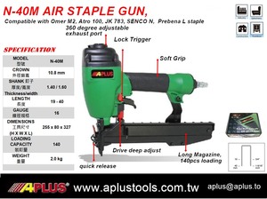 APLUS N-40M ,18GA 10.8MM COURONNE, LIGHT DUTY SENCO N STAPLE 20-40mm Longueur - Product Image 2