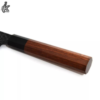 Ensemble de couteaux de cuisine faits à la main gravés sur mesure, 6 pièces, lame en acier Damas, couteau à éplucher en acier au carbone, pour cadeau de table