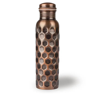 Antique Black Pure Copper <b>Water</b> <b>Bottle</b> Ayurvedic Copper Vessel Yoga Copper <b>Water</b> <b>Bottle</b> for Drinking Health Benefits <b>Metal</b> - Product Image 3