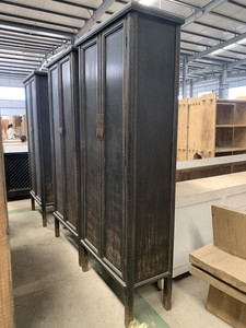 خزانة خزانة تخزين خشبية طويلة عتيقة صينية - Product Image 4