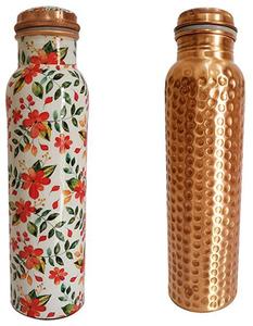 Bouteille en cuivre imprimée à thème unique étanche à l'utilisation de haute qualité pour le bureau de la maison Bouteille en cuivre artisanale écologique - Product Image 3