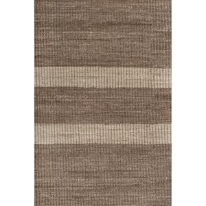 Aprezo Beige <b>Brown</b> Hand Knotted <b>Wool</b> Rugs Ar-1005 Striped Abstract Rectangle Puzzle for Home for Living Hallway Entryway - Product Image 3