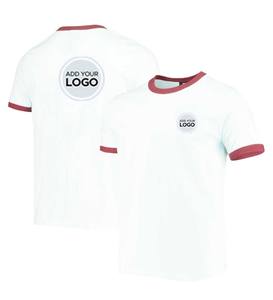 Camiseta para hombre de manga corta con timbre, camisetas de algodón con cuello redondo, camiseta sólida, camiseta ligera con logotipo personalizado - Product Image 5