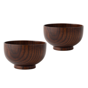 Prix plat de bol de riz en bois de produit original écologique de forme ronde naturelle pour le dessus de Table servant des fournitures en vrac de l'Inde - Product Image 2