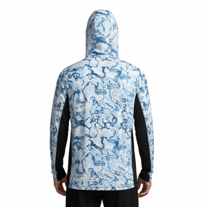 Camisa de Pesca de Manga Larga con Protección UV de Alta Calidad Personalizada, Transpirable, Impermeable, de Secado Rápido y Color Degradado - Product Image 6