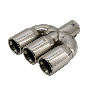 Terminal redondo de 63 mm con tres salidas de acero inoxidable - Product Image 4
