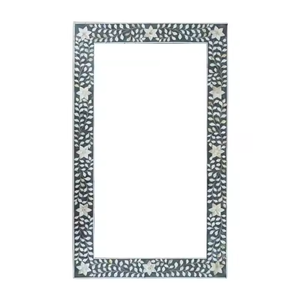 Antique Stylish Custom Bone Inlay <b>Mirror</b> by Crescent Crafts Modern Christmas Design Handmade Mother of Pearl Inlay <b>Mirror</b> - Product Image 3