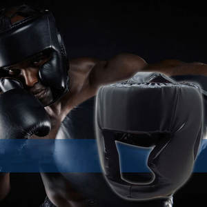 Protège-têtes de boxe à prix de gros, protections intégrales du visage et du menton, avec logo personnalisé imprimé - Product Image 4