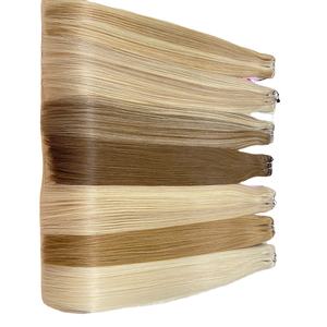 Genius Weft cabello humano vietnamita recto doble dibujado extensiones de cabello al por mayor sin enredos de desprendimiento - Product Image 4