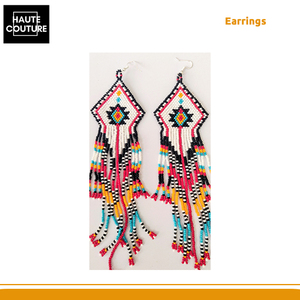 Pendientes Aztecas Bordados a Mano de Alta Calidad de 15 cm para Mujer - Proveedor Mundial para Pedidos al por Mayor al Mejor Precio - Product Image 6
