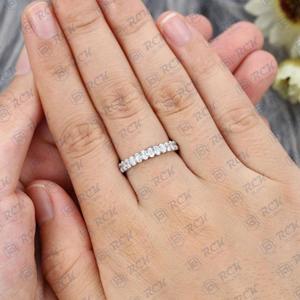 6.00 tcw แหวนเพชรโมอีสตัดวงรีสำหรับผู้หญิงของขวัญวันครบรอบและวันเกิดสำหรับแสดงความรัก - Product Image 3