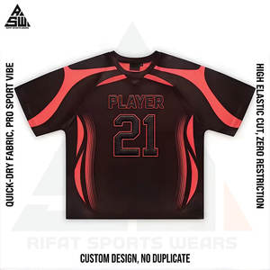 Camiseta de Fútbol Personalizable para Jugador, Unisex, Verano, Corta, Estampada, de Secado Rápido, Transpirable, Deportiva, Alta Elasticidad - Product Image 4