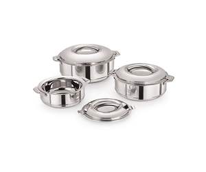 Classic Stainless Steel Insulated Casserole Set with Lids (Hot Pot & Serving Dish Set) Eco-Friendly - Product Image 2
