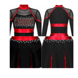 Tenues de cheerleading personnalisées, haute qualité, 100% polyester, respirantes, séchage rapide, fabriquées au Pakistan, service OEM - Product Image 4