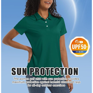 T-shirt en coton à motif uni grande taille pour femme Polo de golf de haute qualité pour femme Polo respirant personnalisé - Product Image 4