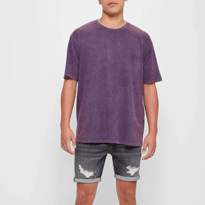 Camisetas de Hip Hop para Hombre, Personalizadas, Lisas, de Tela Oxford, Transpirables, Lavadas al Ácido, de la Más Alta Calidad y Más Populares - Product Image 2