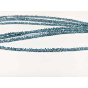 Perles de diamant brut naturel bleu 3 mm, taille brute, clarté VVS1, excellent/bon pour la fabrication de bijoux - Product Image 3
