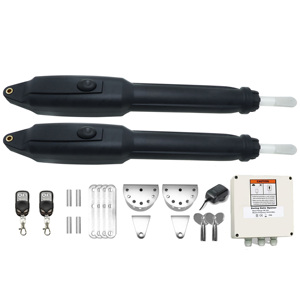 Motor <span class=keywords><strong>de</strong></span> puerta oscilante eléctrico moderno Sanford 400KG doble capacidad ahorro <span class=keywords><strong>de</strong></span> energía TUYA WIFI APP Control <span class=keywords><strong>de</strong></span> teléfono puerta enrollable <span class=keywords><strong>de</strong></span> hoja oscilante - Product Image 1