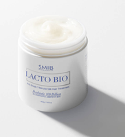 Crème de croissance capillaire Smib Lactobio – Traitement nourrissant et hydratant pour cheveux, réparateur, probiotiques, soyeux, concentré hydrolysé