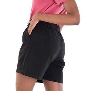 Short de course sportif taille haute pour femmes avec logo personnalisé en gros noir 100% coton avec poches léger style short chaud - Product Image 4