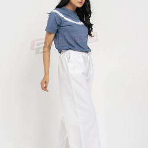 Nouveau T-shirt en coton à manches courtes et col rond pour femme, design 2026, anti-boulochage, toutes saisons, décontracté - Product Image 6