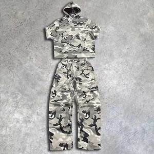 Vêtements de rue pour hommes de grande taille, camouflage, extérieur, survêtement cargo camouflage de haute qualité pour hommes - Product Image 1
