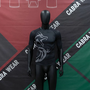 เสื้อรัดกล้ามแขนสั้น ทรงเข้ารูป แห้งเร็ว เป็นมิตรกับสิ่งแวดล้อม ระบายอากาศได้ดี เนื้อผ้านุ่ม ยืดหยุ่น เหมาะสำหรับออกกำลังกาย ฟิตเนส โยคะ ศิลปะการต่อสู้ - Product Image 3