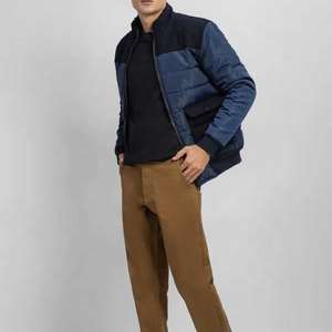 Chaqueta acolchada de invierno Formal Unisex, con revestimiento acolchado, impermeable, a prueba de viento, características de Panel de contraste, Impresión de descarga, cremallera frontal - Product Image 6