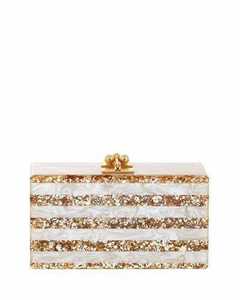 Pochette en résine de haute qualité avec chaîne Pochette de mariée attrayante en résine époxy raffinée unique Meilleure conception Pochettes en acrylique - Product Image 3