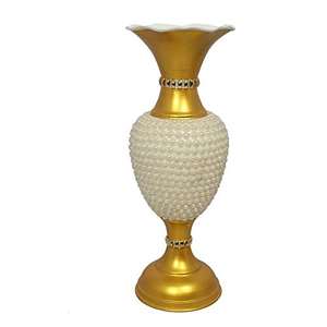 Maceta de metal plateado, maceta de aluminio para plantas, florero decorativo martillado, juego de macetas de metal indio - Product Image 1