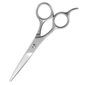 Tijeras de peluquero personalizables OEM para corte de pelo, hoja de acero inoxidable con mango de goma disponible en diferentes tamaños - Product Image 5