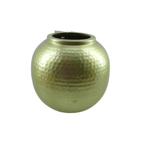 Pot de jardinière décoratif en forme de rond en métal de salon pour la décoration intérieure et extérieure - Product Image 4