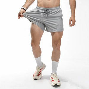 Pantalones Cortos de Verano de Diseño Simple para Hombre, Pantalones Cortos Deportivos de Ajuste Cómodo para Hombre, Pantalones Cortos Casuales de Mezcla de Algodón Suave para Hombre - Product Image 1