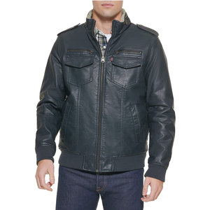 Chaqueta de Cuero de la Mejor Calidad, Nuevo Estilo, Chaqueta de Cuero de Color Sólido, Chaqueta de Cuero a Precio Razonable - Product Image 1