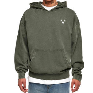 Sudadera con capucha de mezcla de algodón de gran tamaño para hombre hecha a medida cómoda transpirable con impresión digital nuevo estilo en stock para invierno - Product Image 1