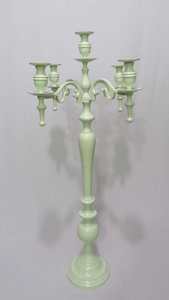 Premium New Design 5-Lite Multicolour Candelabra <b>Style</b> Decorative Metal Candle Holder for Wedding Table Centrepiece Candle Stand - Product Image 5