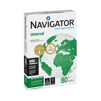Papier copie Navigator A4 80 g/m² 100 % pâte de bois vierge Texture fine Surface lisse Blanc Importé du Royaume-Uni 500 feuilles/rame pour copieurs