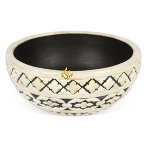 ชามเสิร์ฟอาหารทำด้วยมือทำจากไม้และมุกขนาดใหญ่ชามเป็นมิตรต่อสิ่งแวดล้อมวัสดุส่งตรงจากโรงงาน - Product Image 2