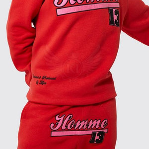 Vente chaude Casual Puff Impression Survêtements Manches Longues et Couleur Unie XL Taille Polaire pour L'hiver avec Logo Personnalisé - Product Image 6