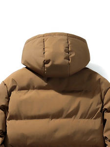 Chaqueta acolchada de burbujas de invierno de alta calidad para hombre, superventas, de cuero ligero regular con decoración de piel, calidez para exteriores - Product Image 3