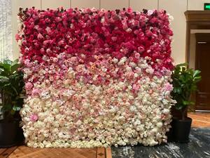 Pared floral artificial de seda 3D LANJO Custom Lush con rosas mixtas para eventos, fiestas, fondos fotográficos, planificación de bodas - Product Image 6