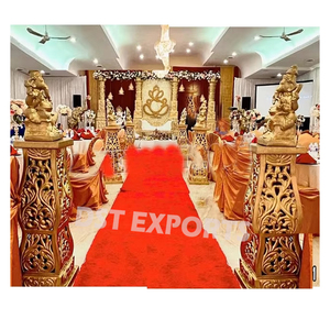 Pilares de maceta de pasarela de boda india tradicional, pilar de maceta de Boda del sur de la India para área de pasarela, macetas de pasillo de boda india - Product Image 2